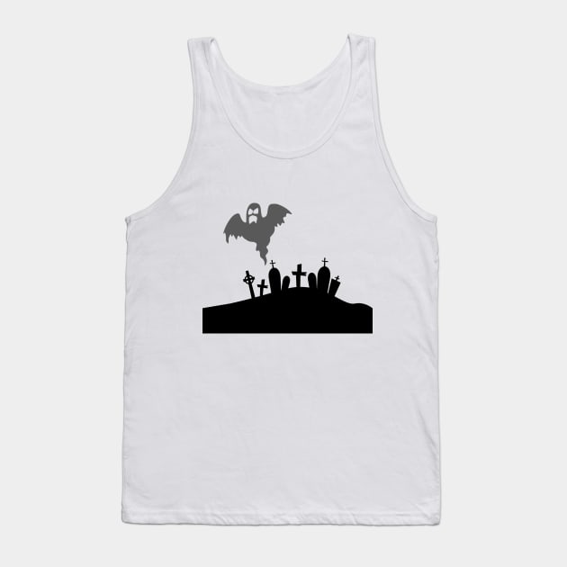 Halloween Graveyard Tank Top by joyandgrace